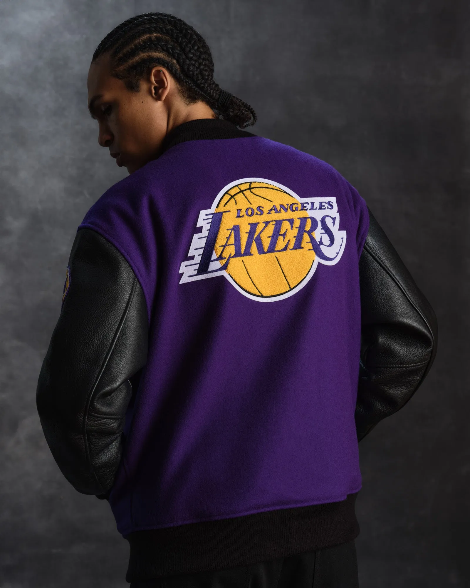 NBA Los Angeles Lakers Varsity Jacket - Purple sold by OVO product image thumbnail 3