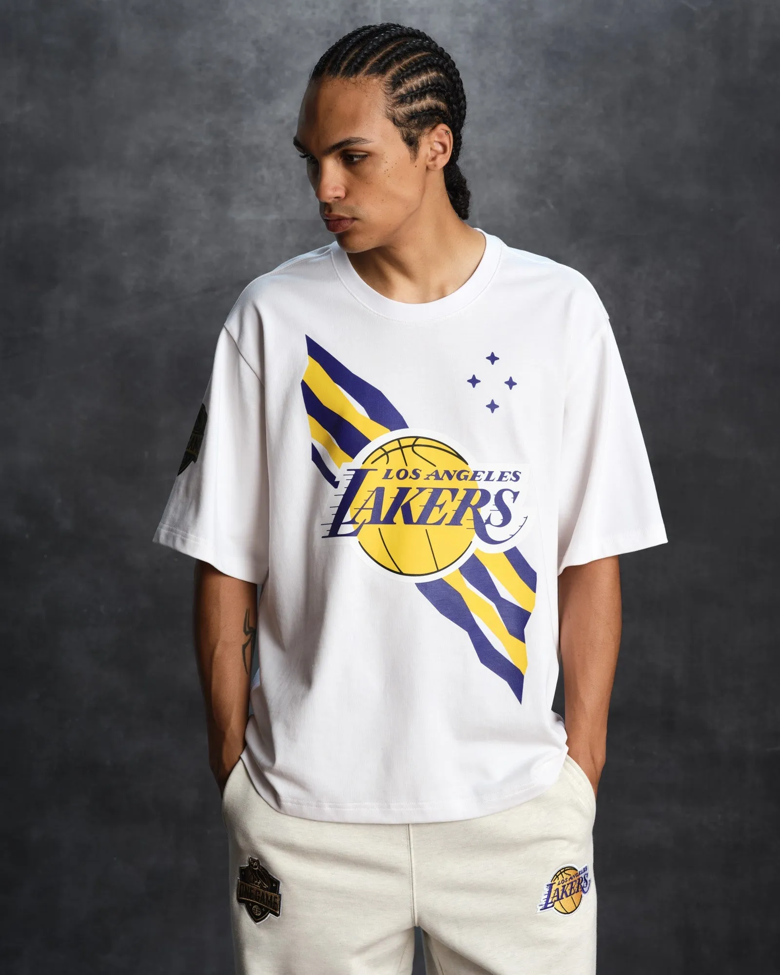 NBA Los Angeles Lakers Tee - White sold by OVO product image thumbnail 2