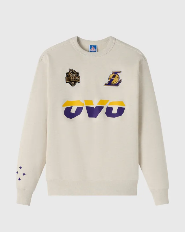 NBA Los Angeles Lakers Crewneck - Pearl Grey sold by OVO