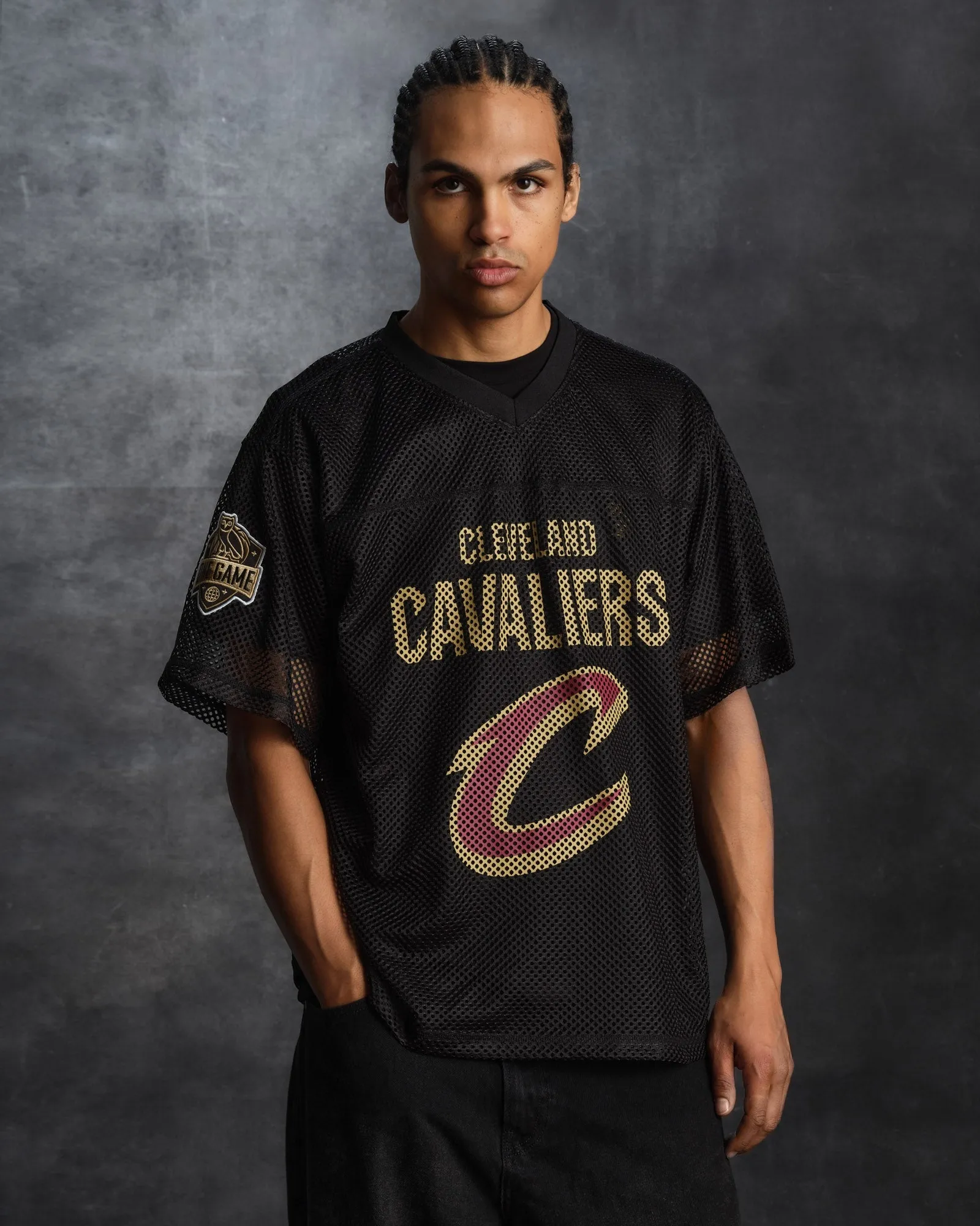 NBA Cleveland Cavaliers Mesh Jersey - Black sold by OVO product image thumbnail 2