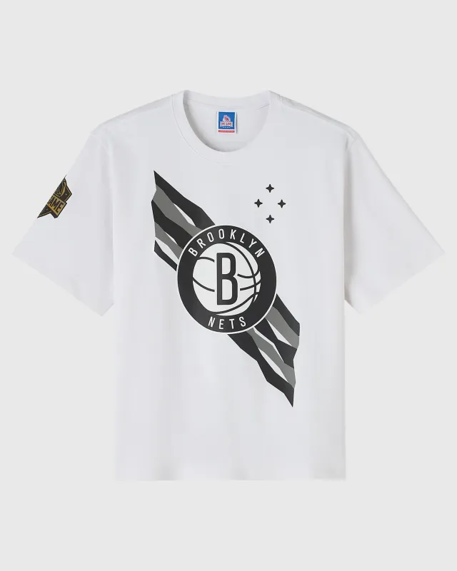 NBA Brooklyn Nets Tee - White sold by OVO