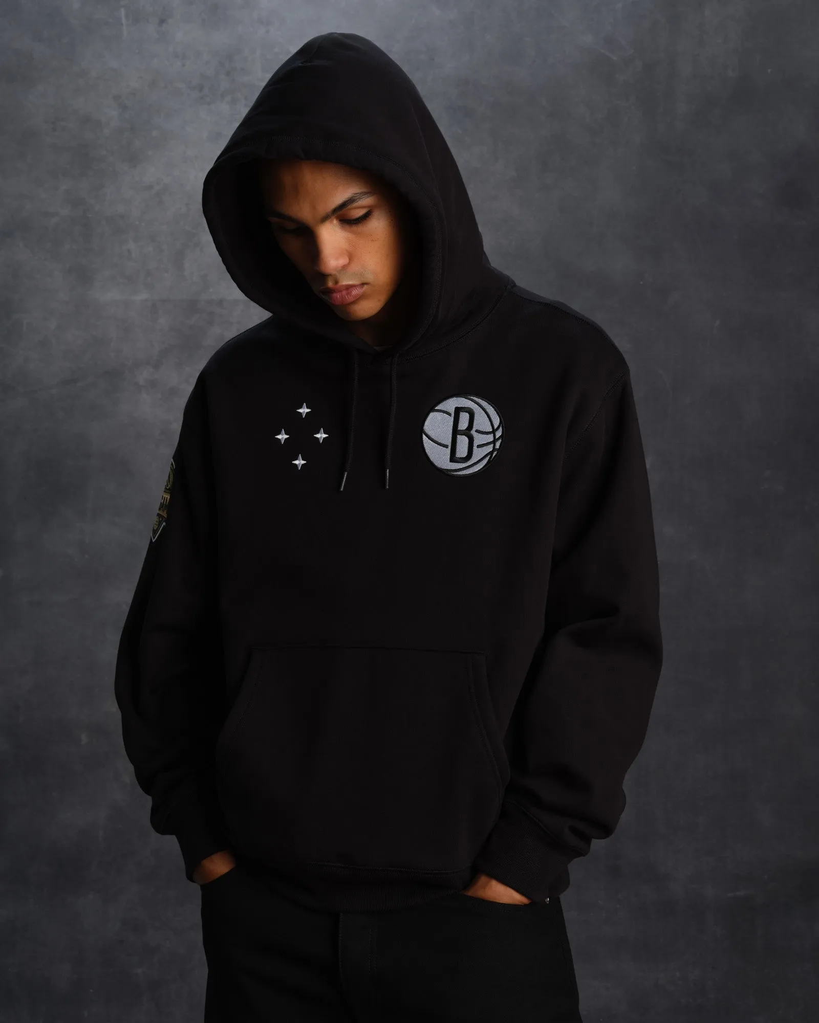 NBA Brooklyn Nets Hoodie - Black sold by OVO product image thumbnail 3