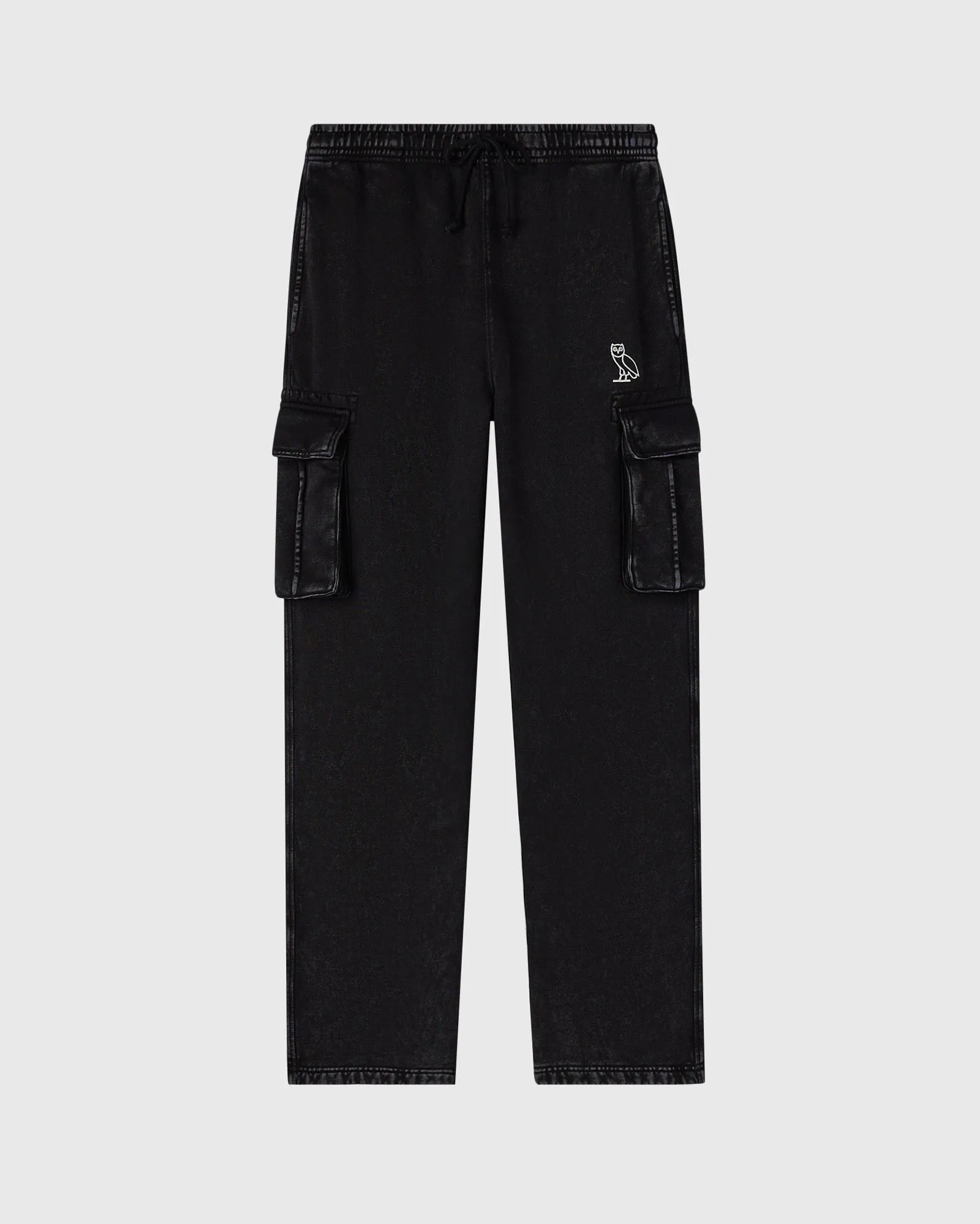 Muskoka Cargo Sweatpant - Garment Dyed Black sold by OVO