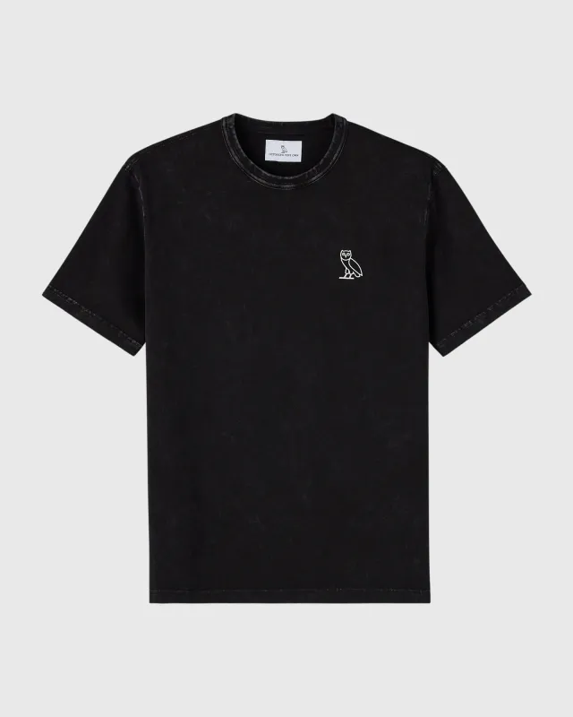 Muskoka Tee - Garment Dyed Black sold by OVO