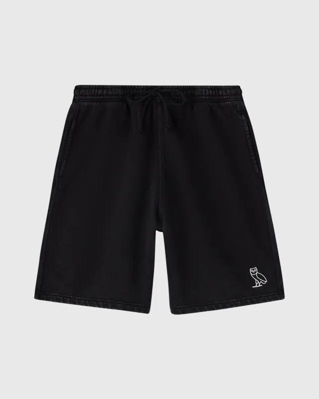 Muskoka Sweatshorts - Garment Dyed Black sold by OVO