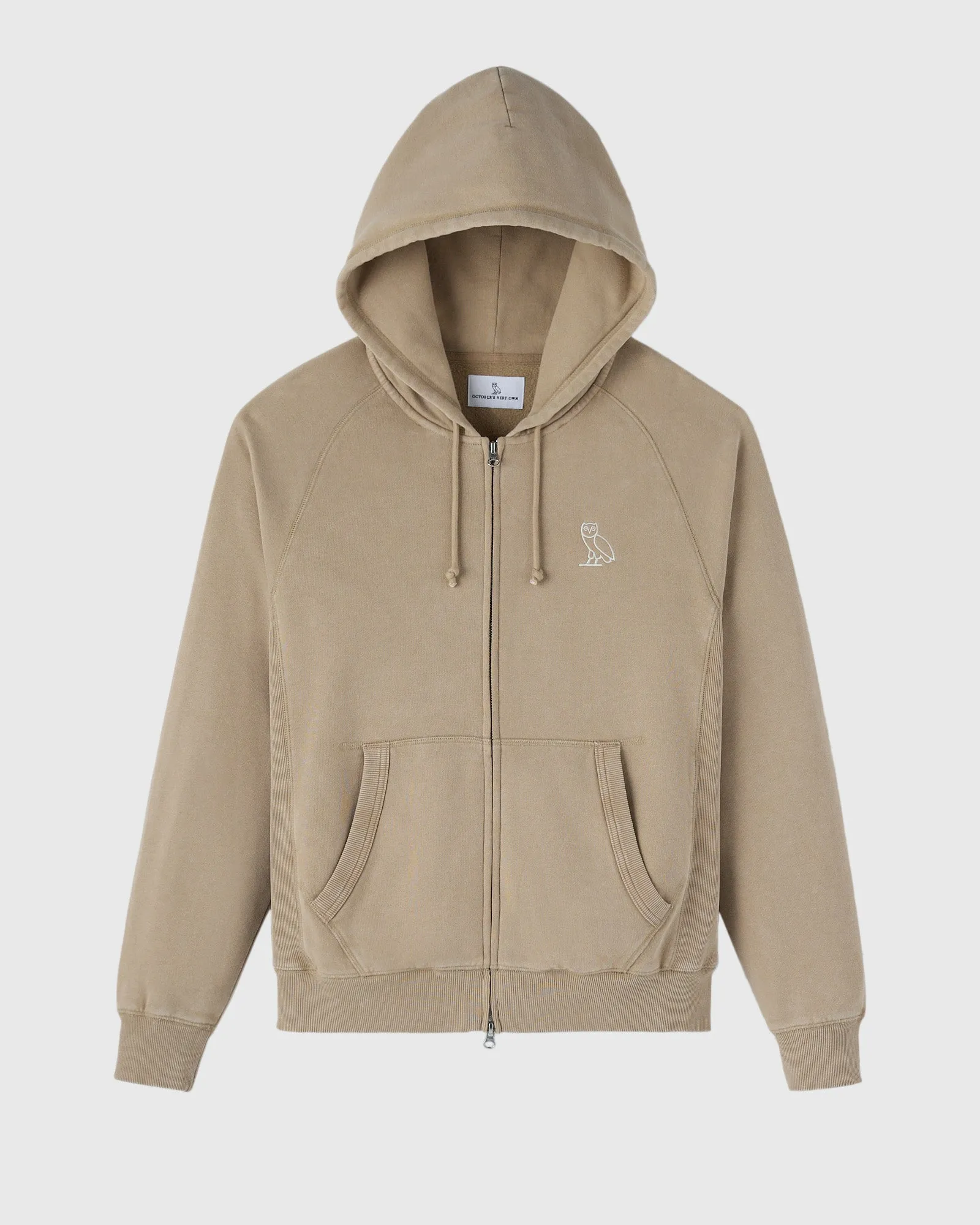 Muskoka Raglan Full-Zip Hoodie - Sandstone sold by OVO
