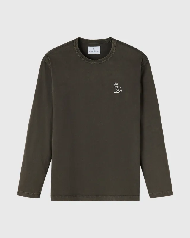 Muskoka Long-Sleeve Tee - Deep Olive sold by OVO