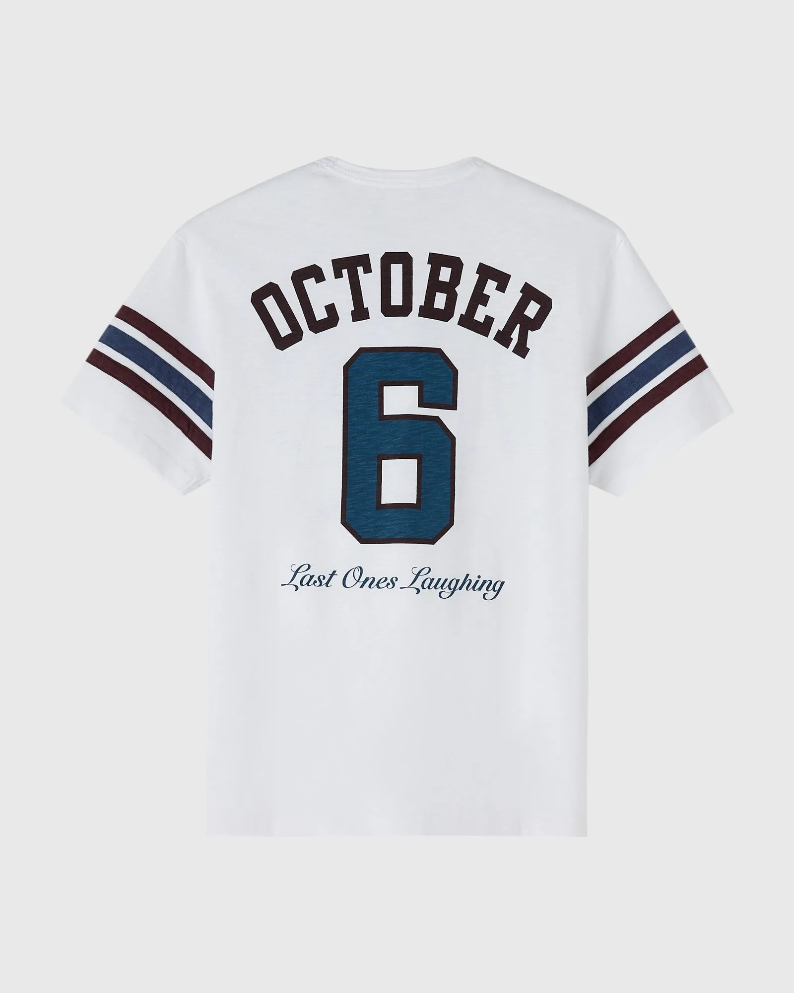 Last Ones Laughing Football Tee - White sold by OVO product image thumbnail 2