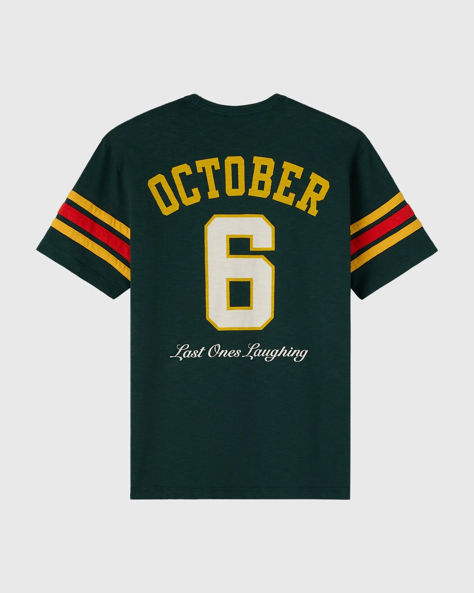 Last Ones Laughing Football Tee - Midnight Green sold by OVO product image thumbnail 4