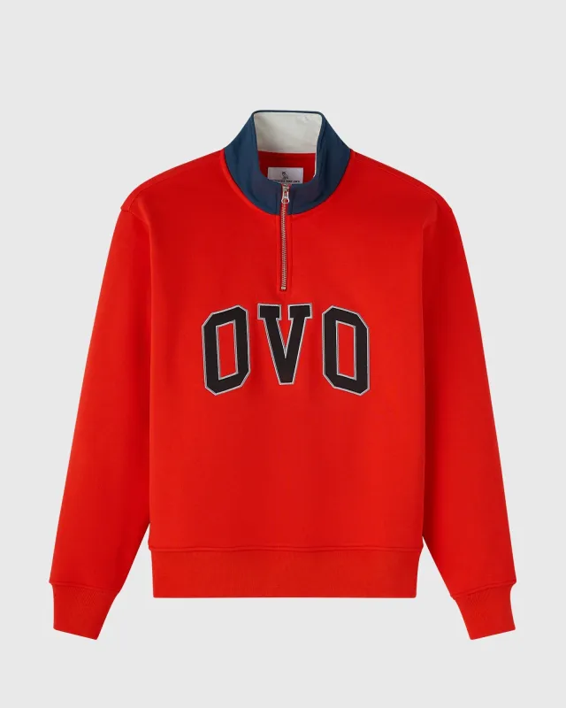 Arch OVO Quarter-Zip Mock Neck - Fuego sold by OVO