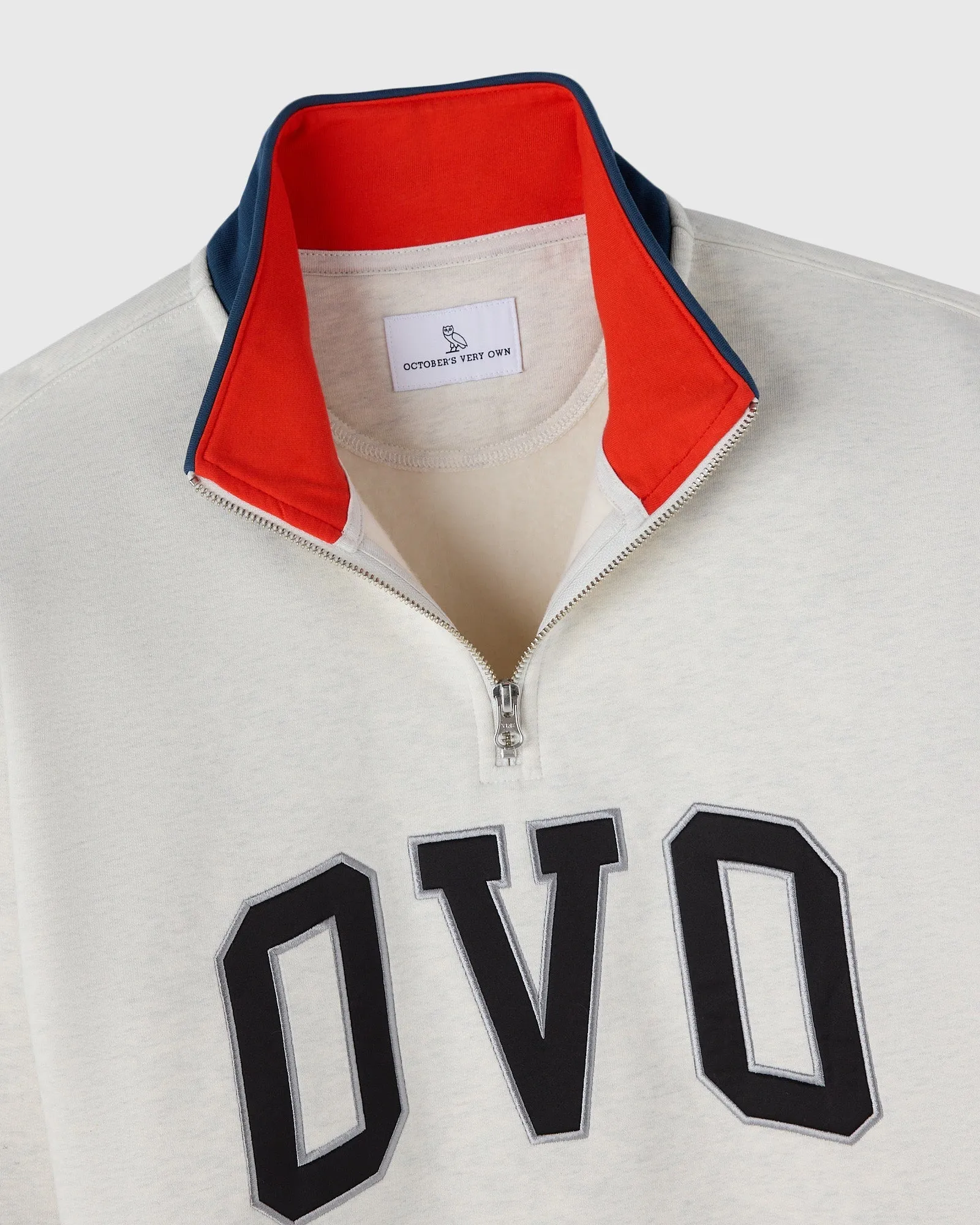 Arch OVO Quarter-Zip Mock Neck - Ash Heather Grey sold by OVO product image thumbnail 3