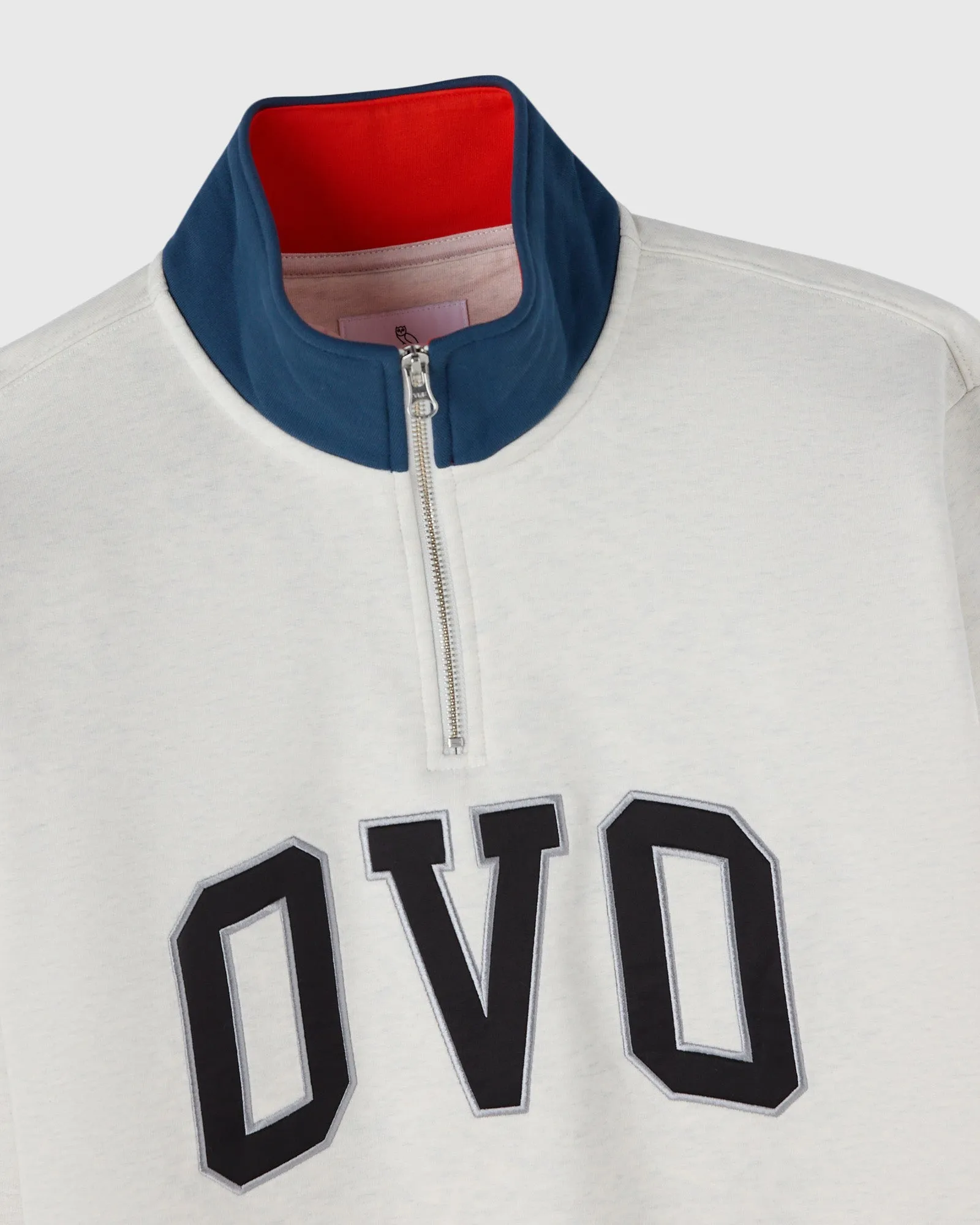 Arch OVO Quarter-Zip Mock Neck - Ash Heather Grey sold by OVO product image thumbnail 4