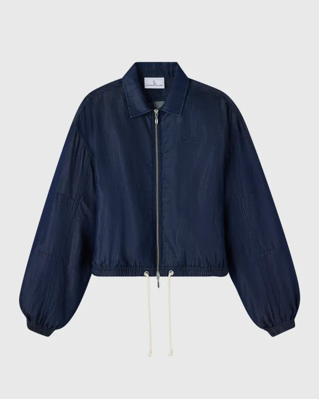 Lightweight Denim Zip Jacket - Indigo sold by OVO