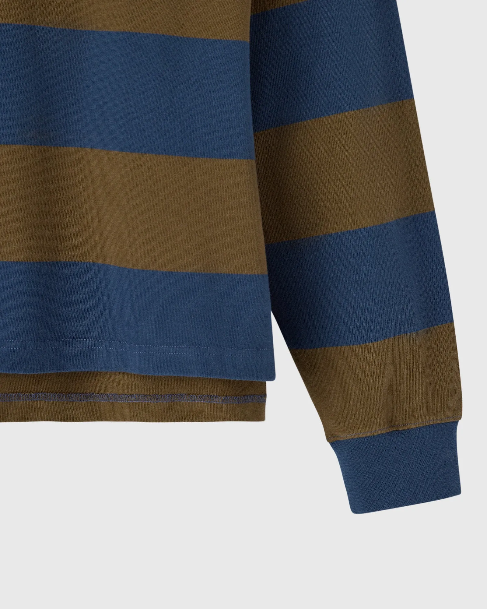 Striped Rugby Polo - Starling / Moss sold by OVO product image thumbnail 5