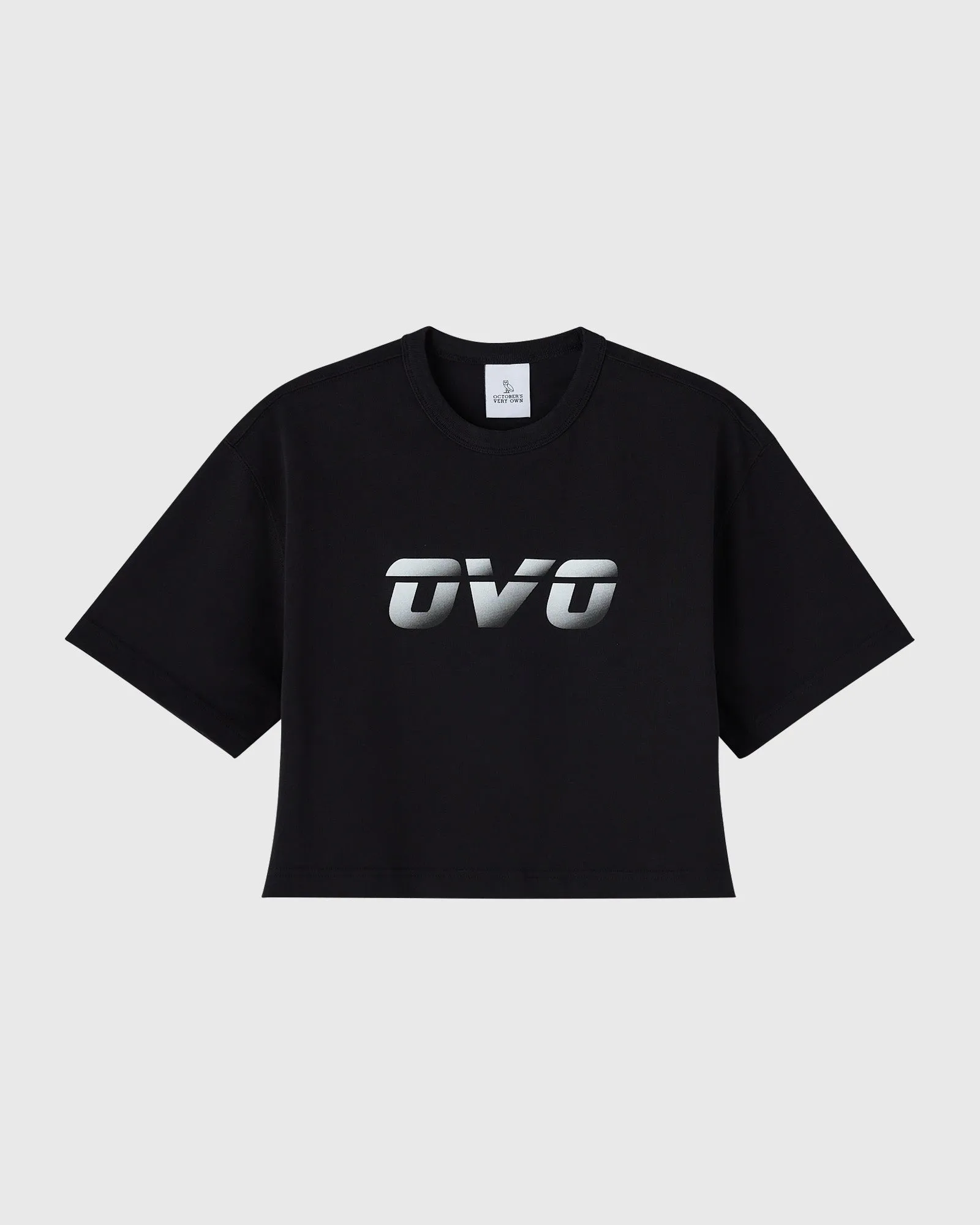 Cropped Runner Tee - Black sold by OVO