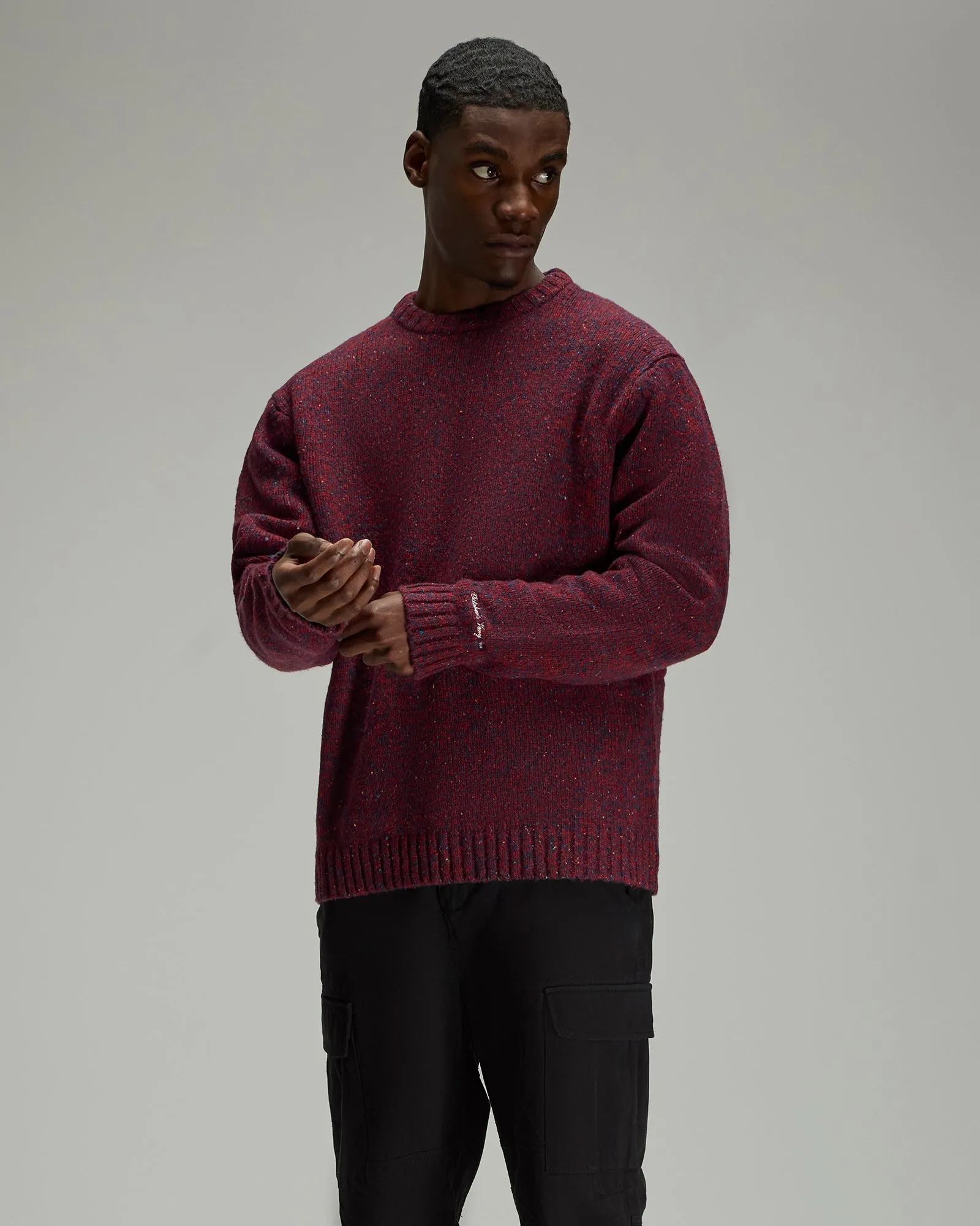 Speckle Crewneck Sweater - Red sold by OVO product image thumbnail 2