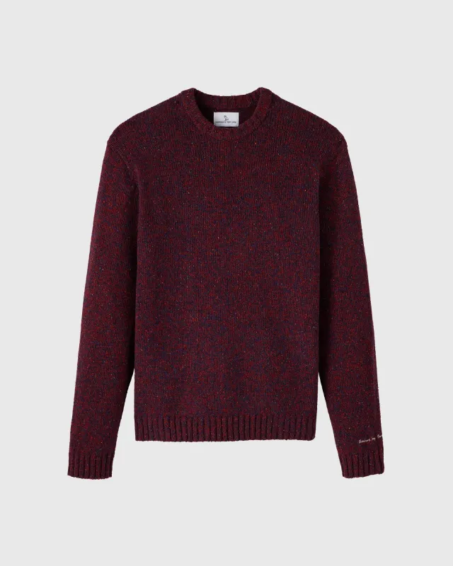 Speckle Crewneck Sweater - Red sold by OVO