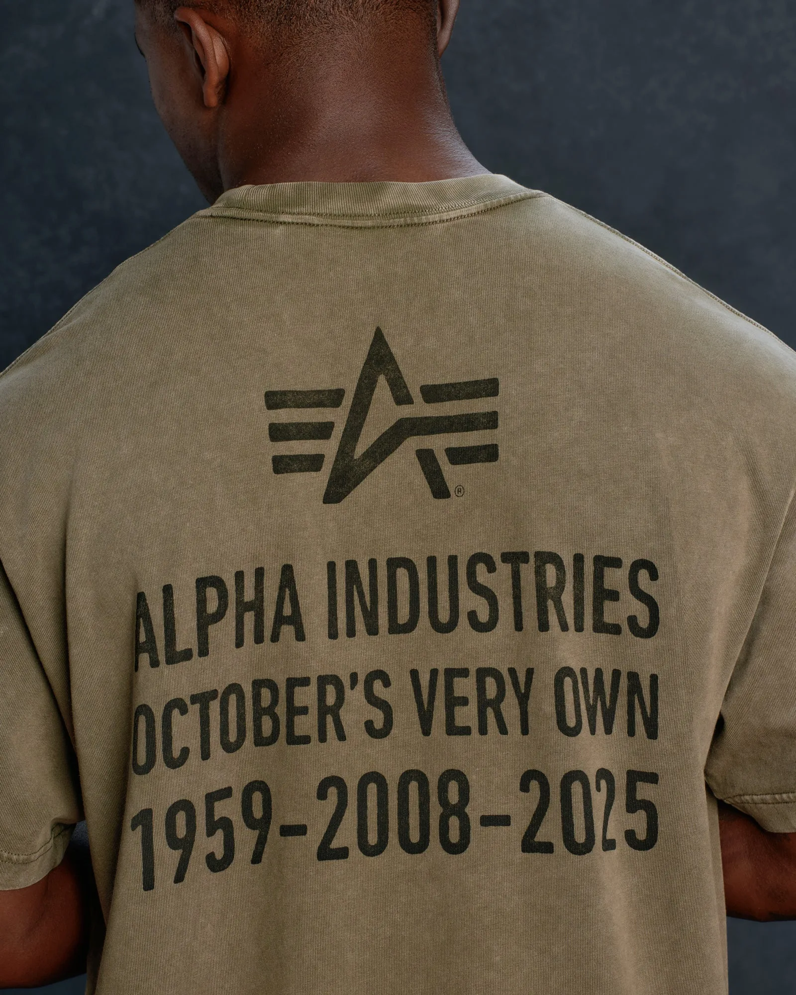 Alpha Industries Garment Dyed Tee - Olive Green sold by OVO product image thumbnail 2