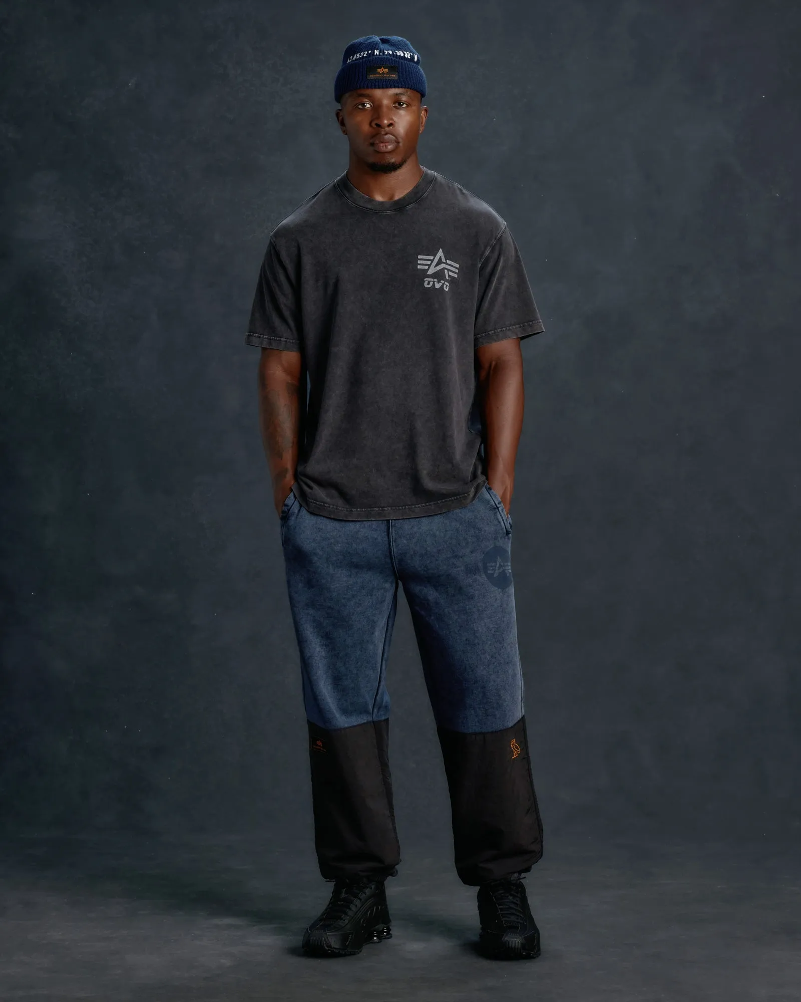 Alpha Industries Garment Dyed Tee - Black Sand sold by OVO product image thumbnail 2