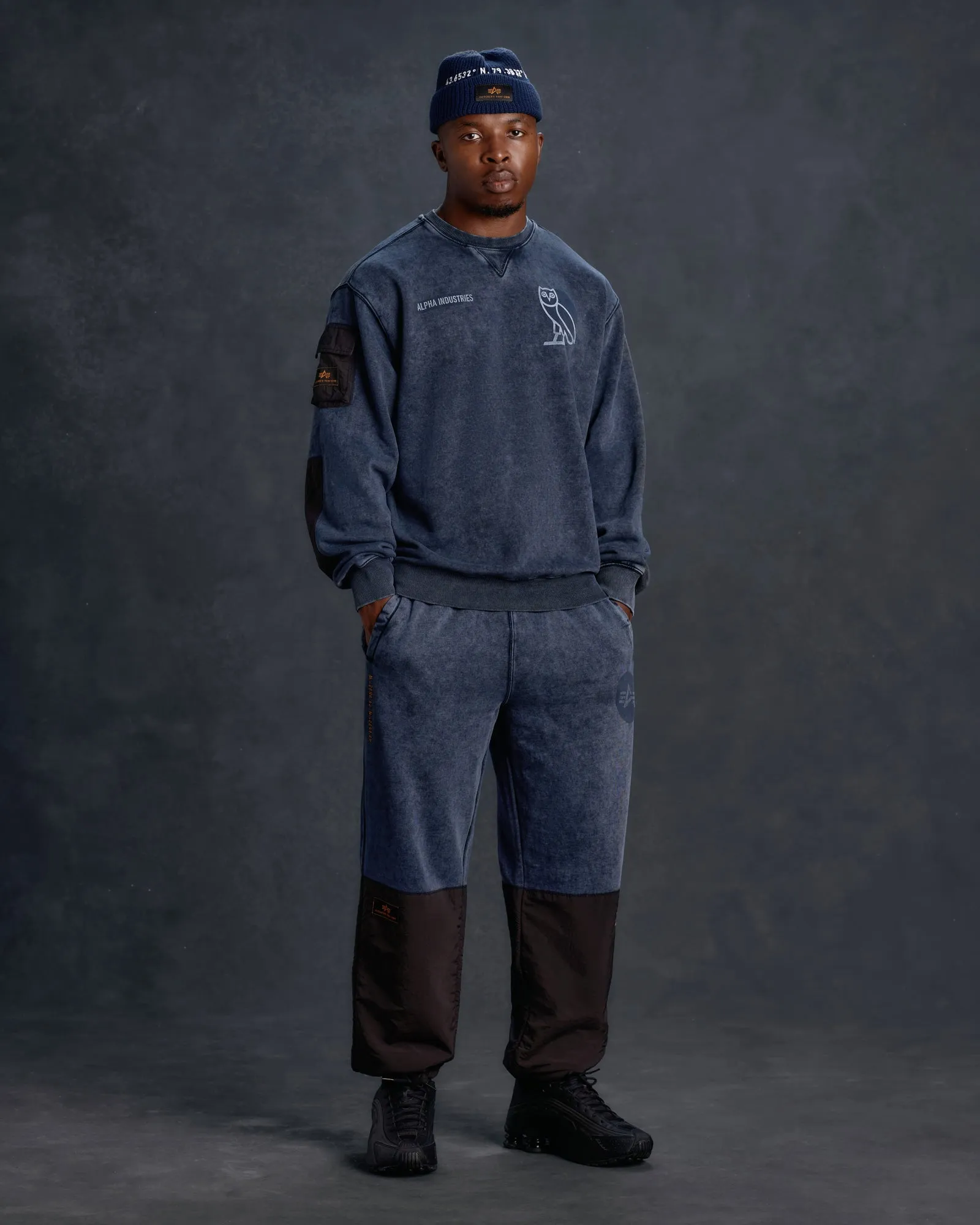 Alpha Industries Garment Dyed Crewneck - Replica Blue sold by OVO product image thumbnail 2