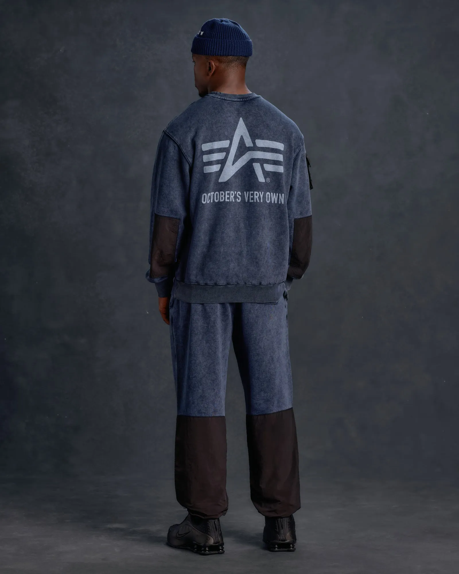 Alpha Industries Garment Dyed Crewneck - Replica Blue sold by OVO product image thumbnail 3