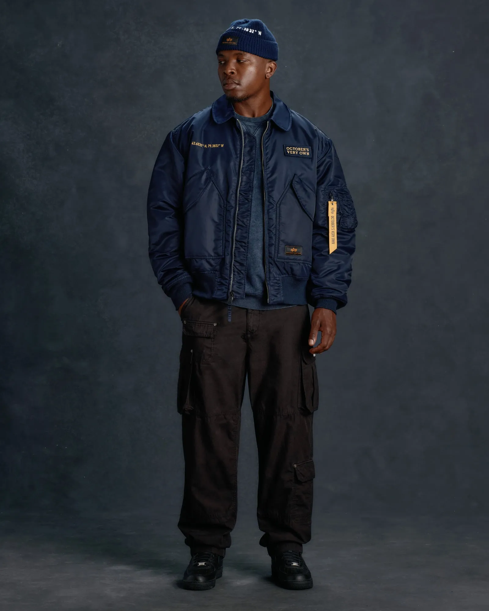 Alpha Industries CW 45/P Bomber Jacket - Replica Blue sold by OVO product image thumbnail 2