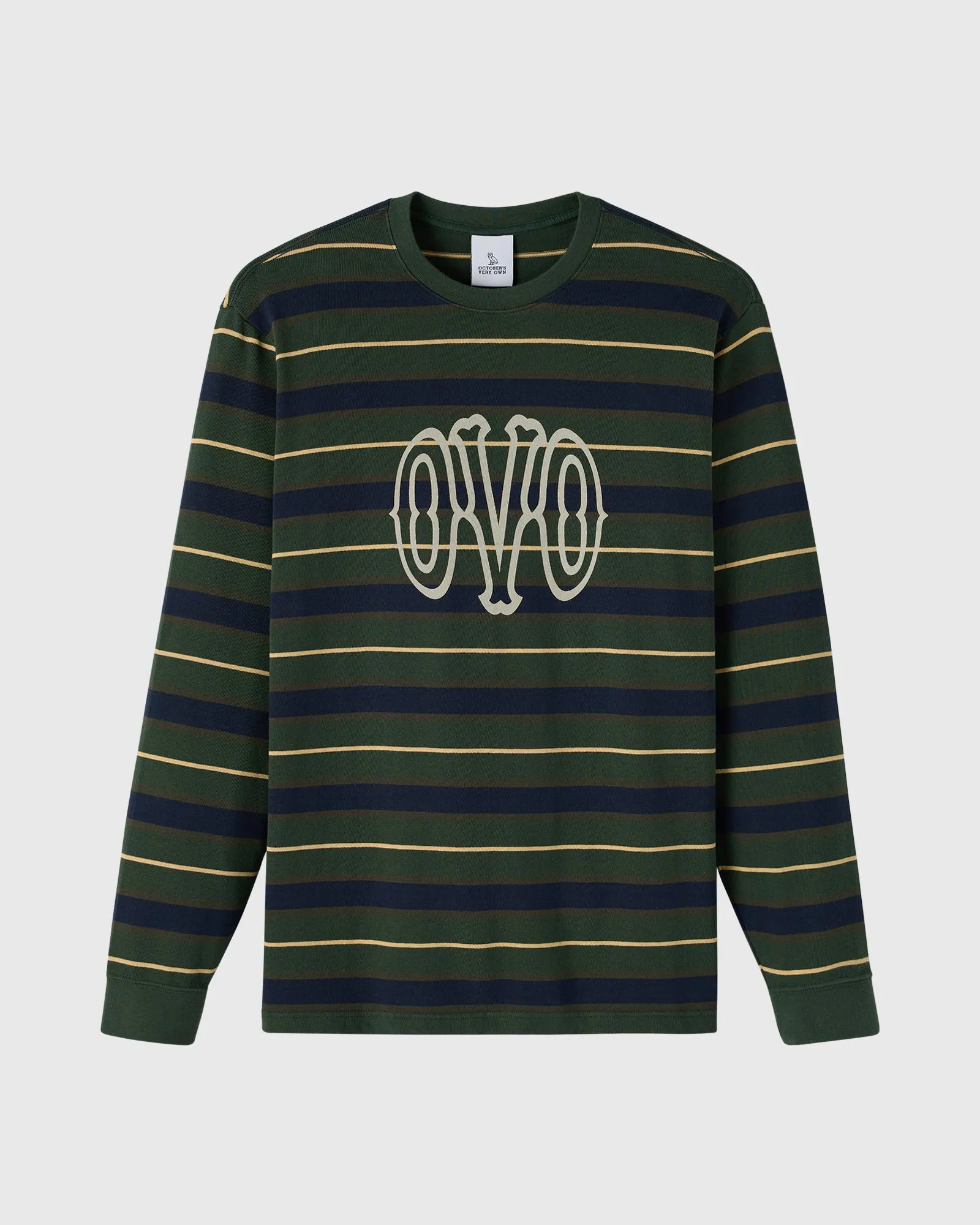 Yarn Dyed Long-Sleeve Tee - Deep Green sold by OVO