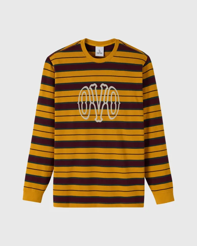 Yarn Dyed Long-Sleeve Tee - Alphonso Mango sold by OVO