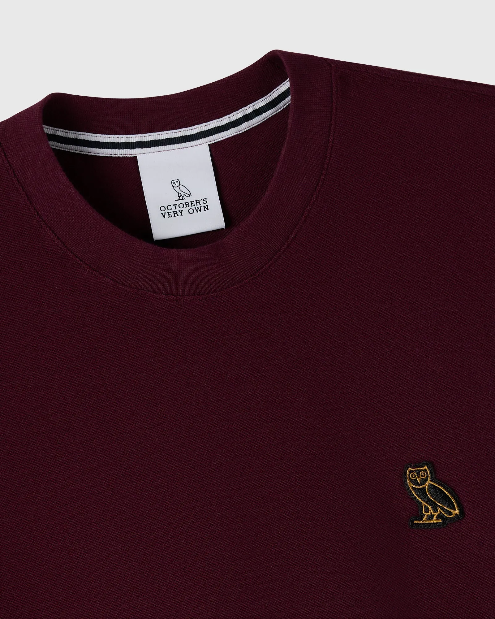 Piqué Tee - Bordeaux sold by OVO product image thumbnail 2