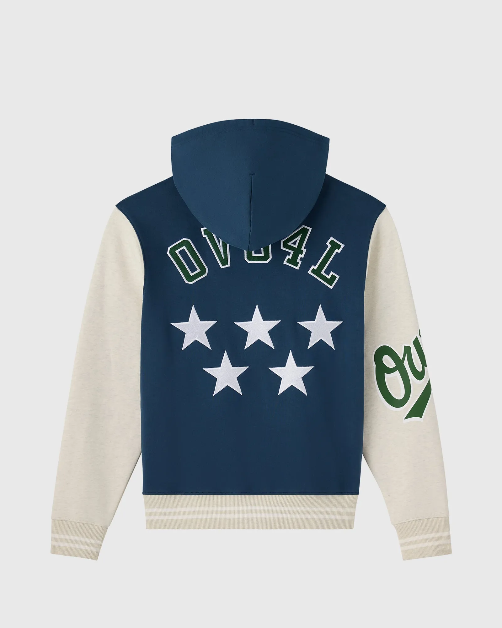 Owls Varsity Full-Zip Hoodie - Starling sold by OVO product image thumbnail 4