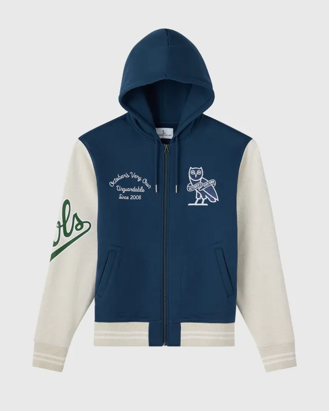 Owls Varsity Full-Zip Hoodie - Starling sold by OVO