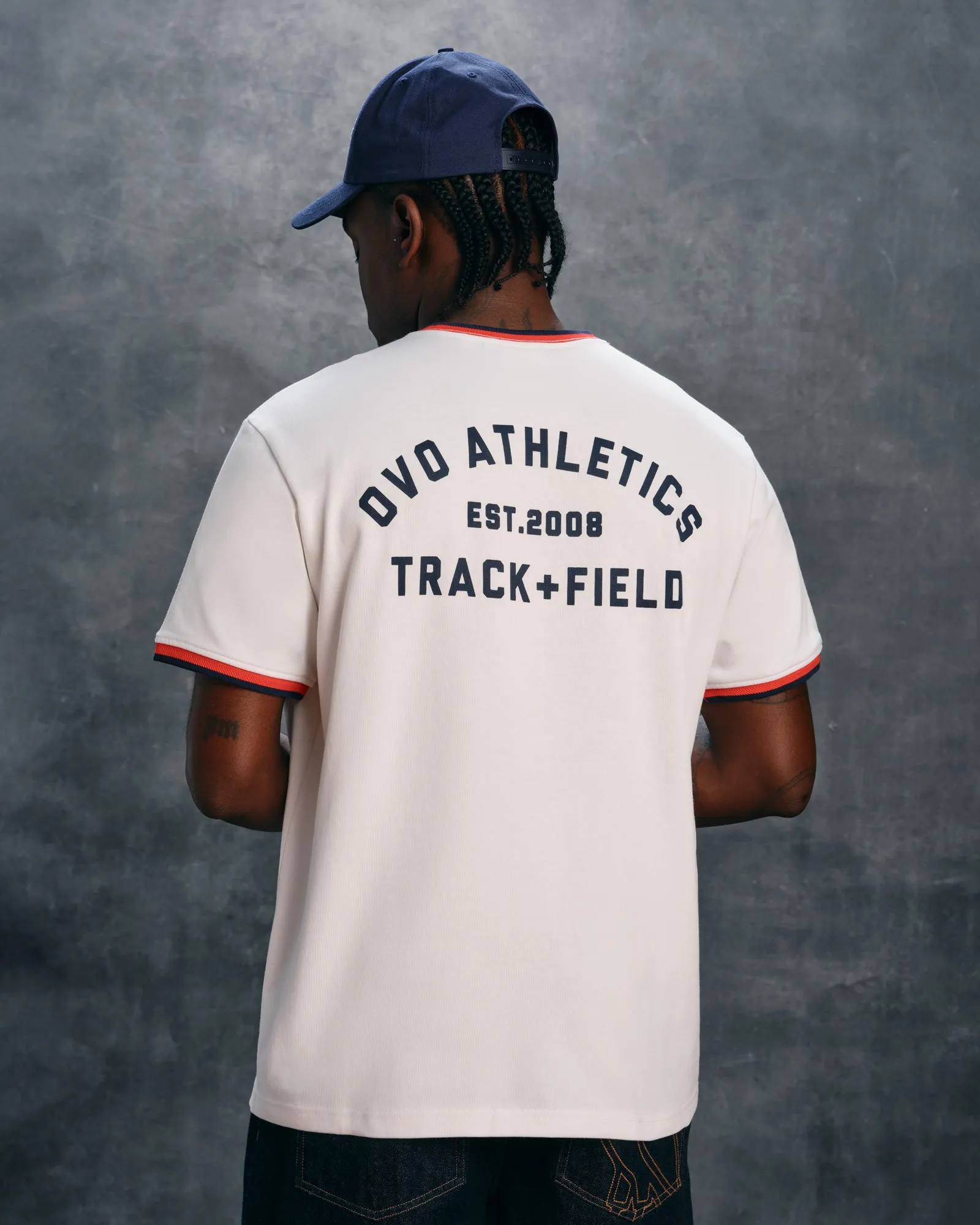 Herringbone Rib Tee - White sold by OVO product image thumbnail 2
