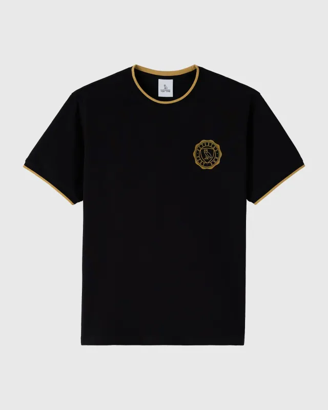 Herringbone Rib Tee - Black sold by OVO