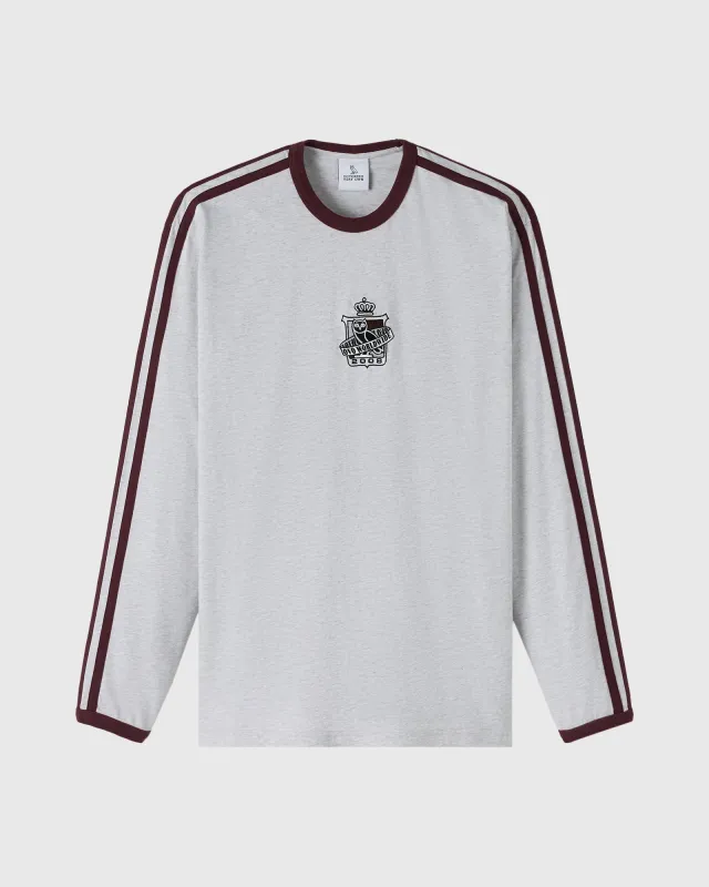 Crest Long-Sleeve Tee - Ash Heather Grey sold by OVO