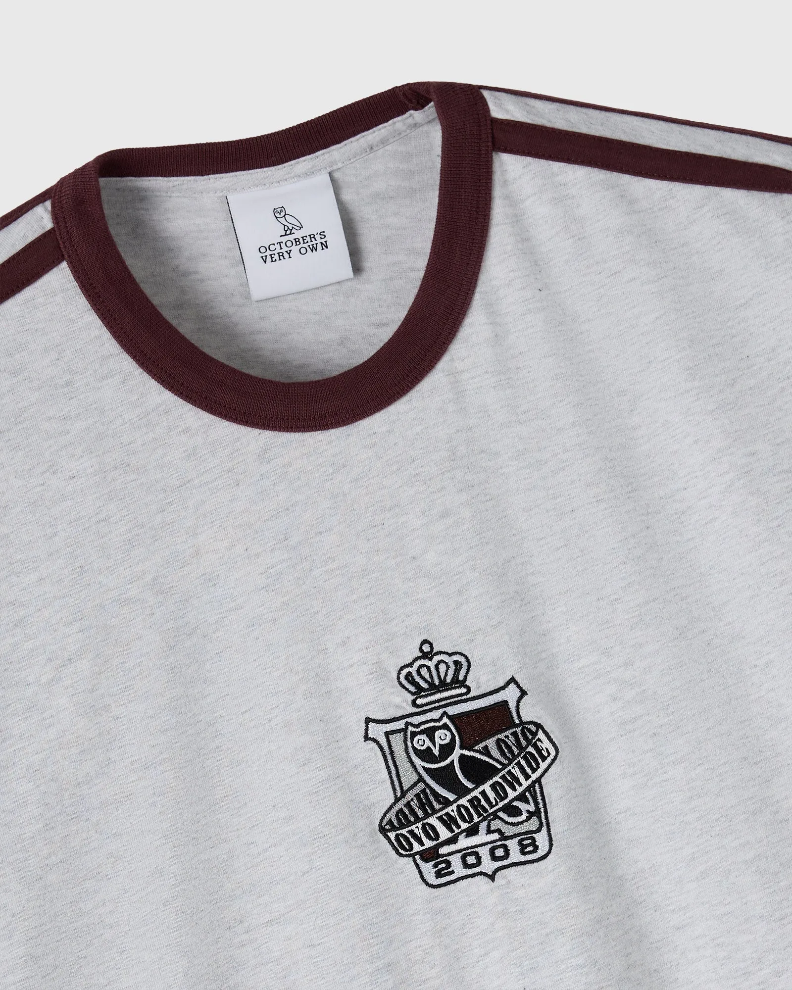 Crest Long-Sleeve Tee - Ash Heather Grey sold by OVO product image thumbnail 4