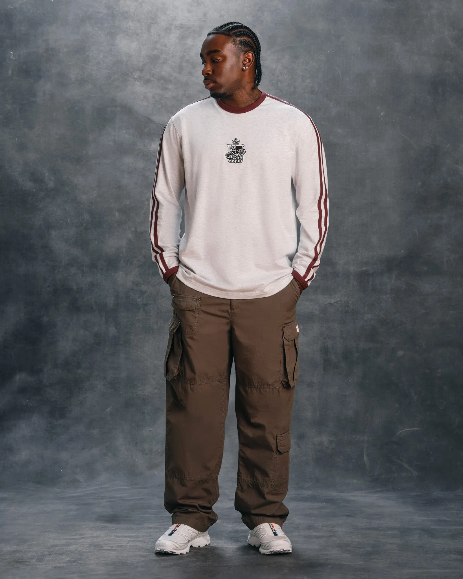Crest Long-Sleeve Tee - Ash Heather Grey sold by OVO product image thumbnail 2