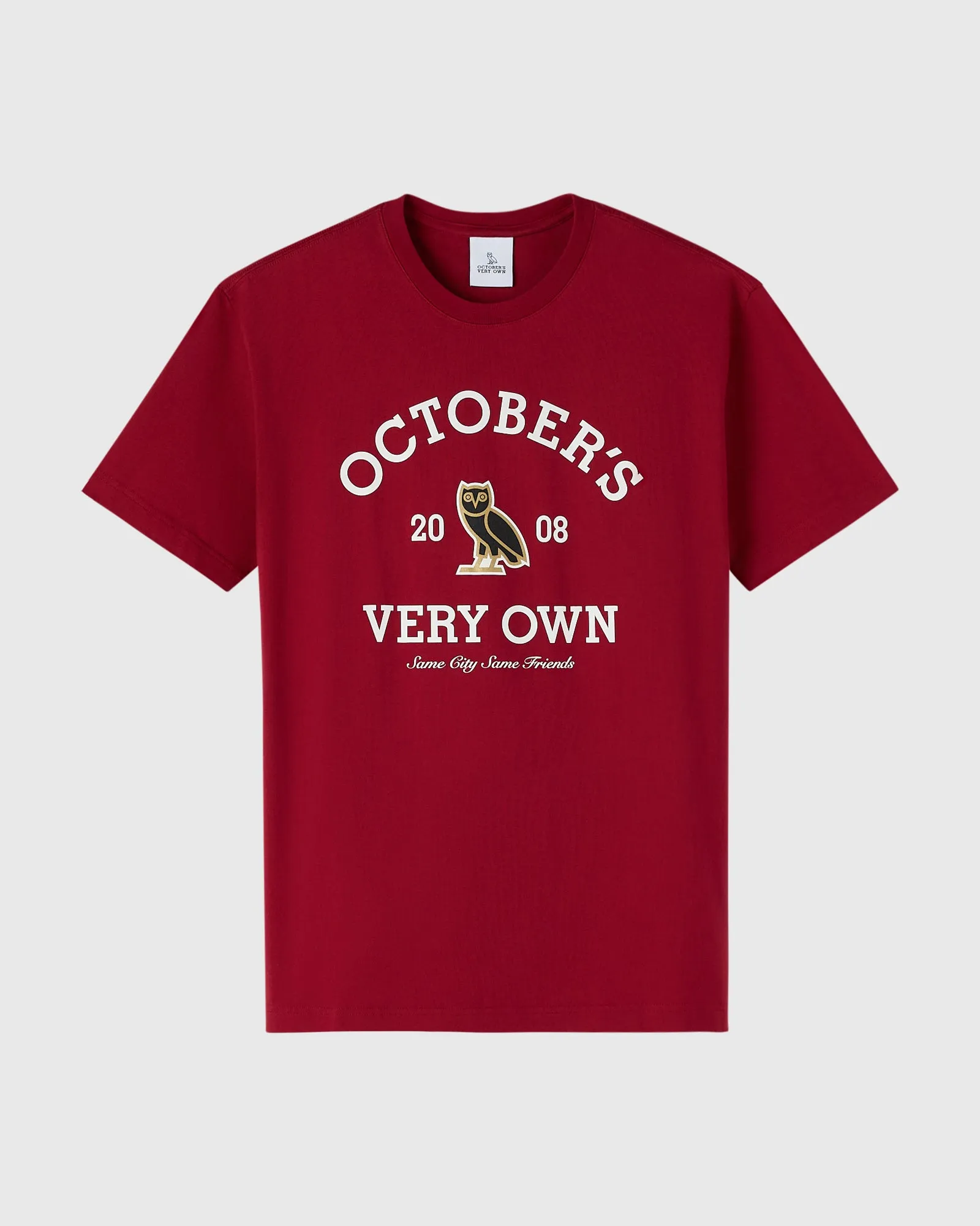 Collegiate Tee - Deep Red sold by OVO