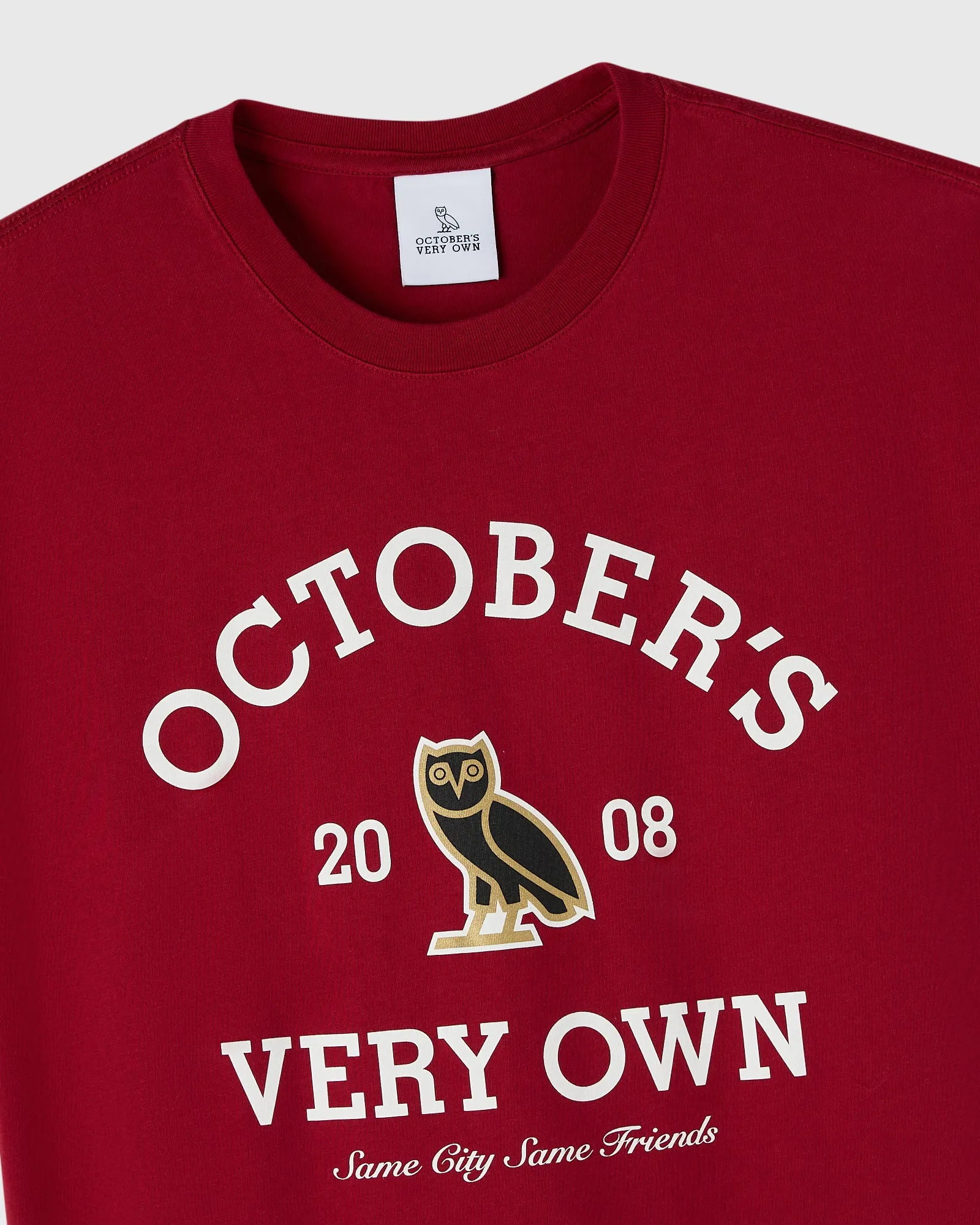 Collegiate Tee - Deep Red sold by OVO product image thumbnail 2