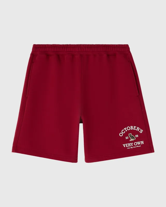 Collegiate Shorts - Deep Red sold by OVO