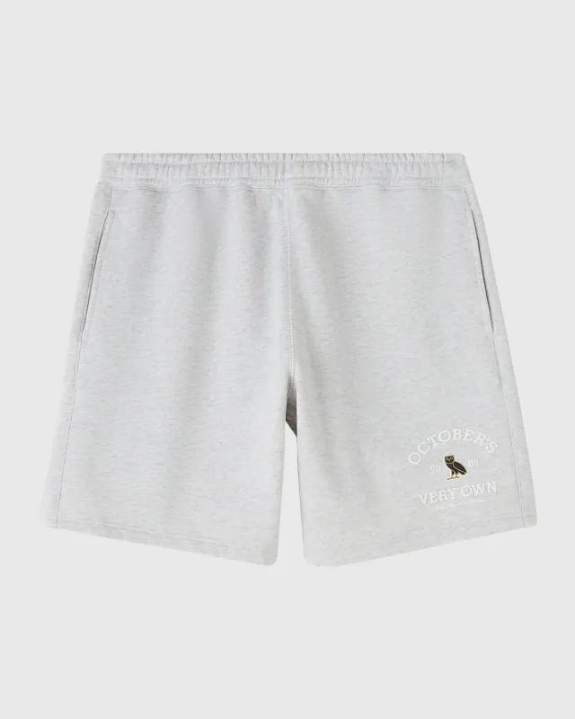 Collegiate Shorts - Ash Heather Grey sold by OVO