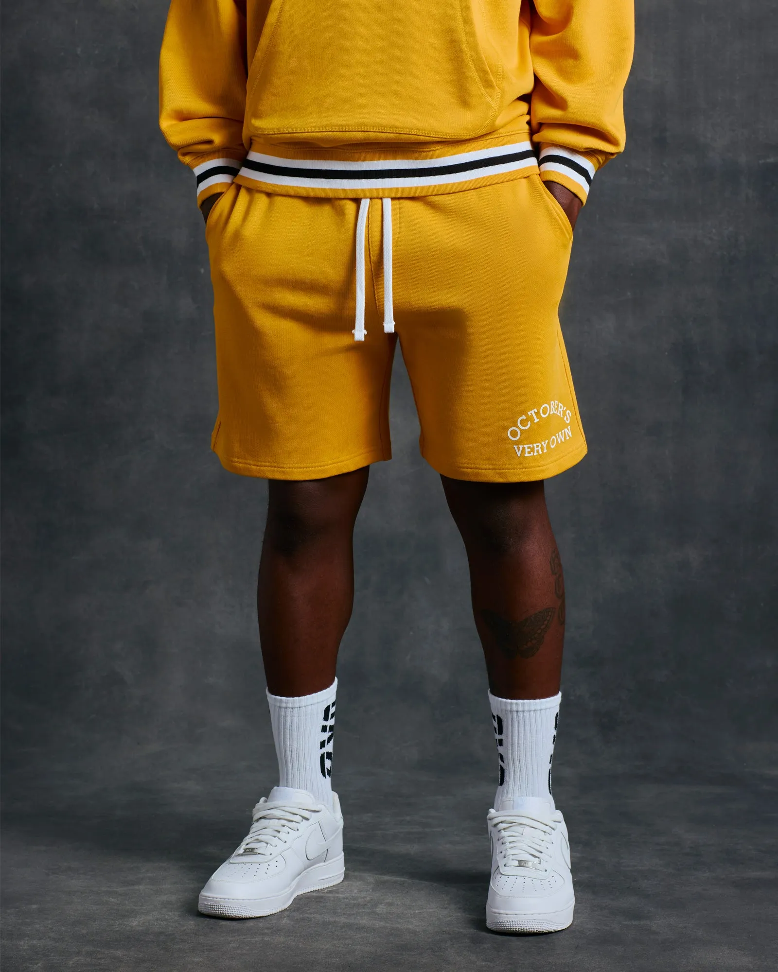 Rockwell Arch Sweatshorts - Yellow sold by OVO product image thumbnail 2