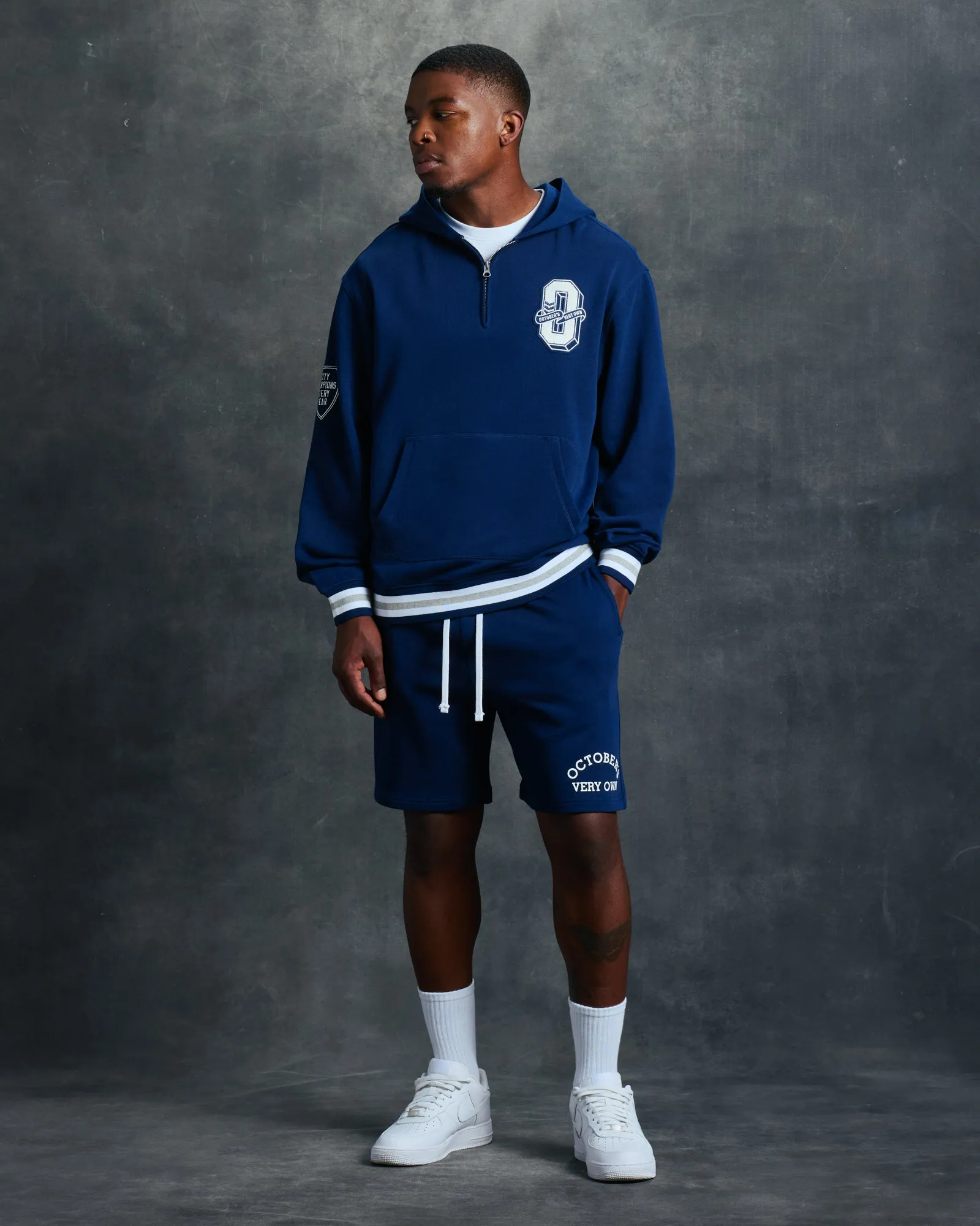 Rockwell Arch Sweatshorts - Navy sold by OVO product image thumbnail 4