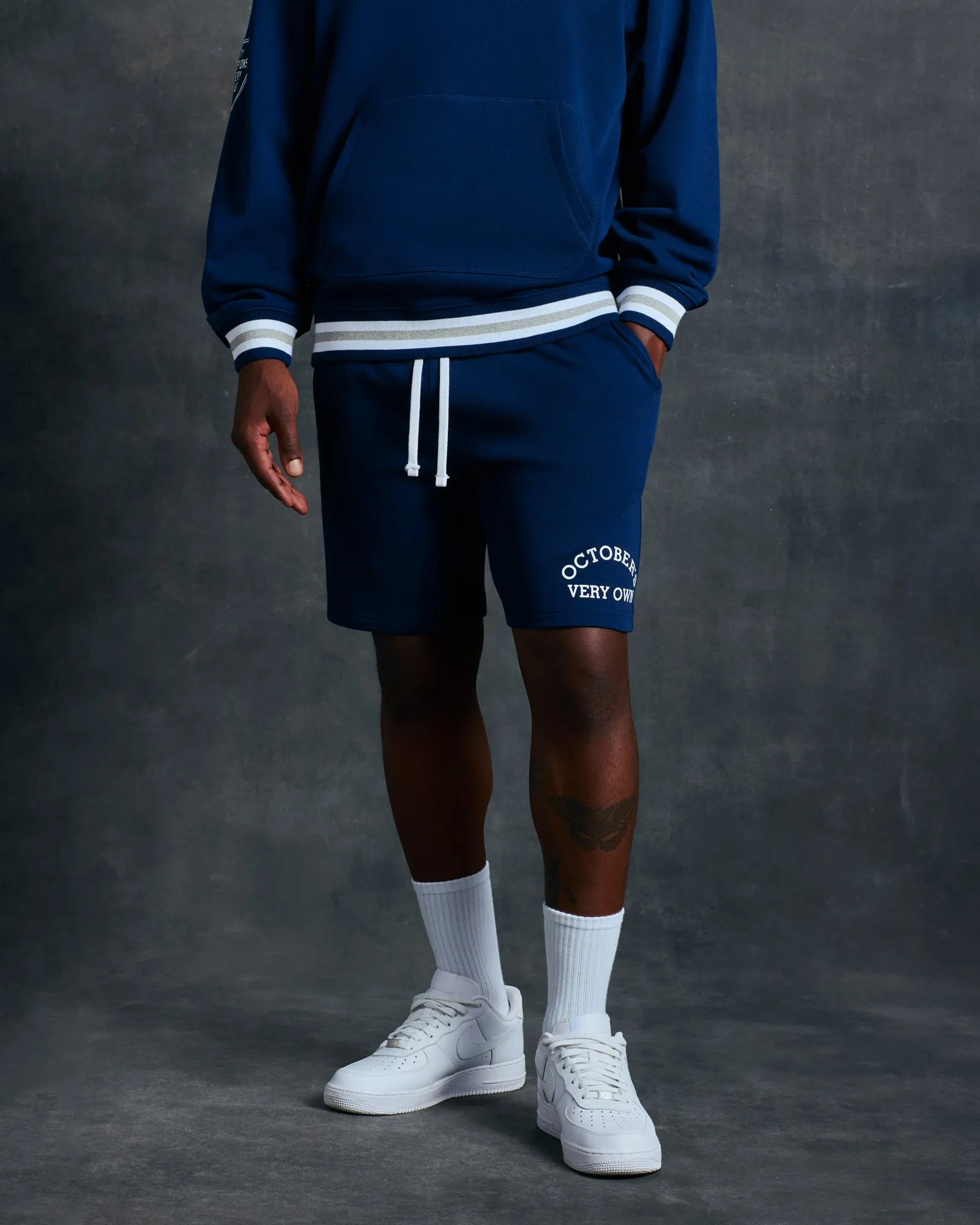 Rockwell Arch Sweatshorts - Navy sold by OVO product image thumbnail 2