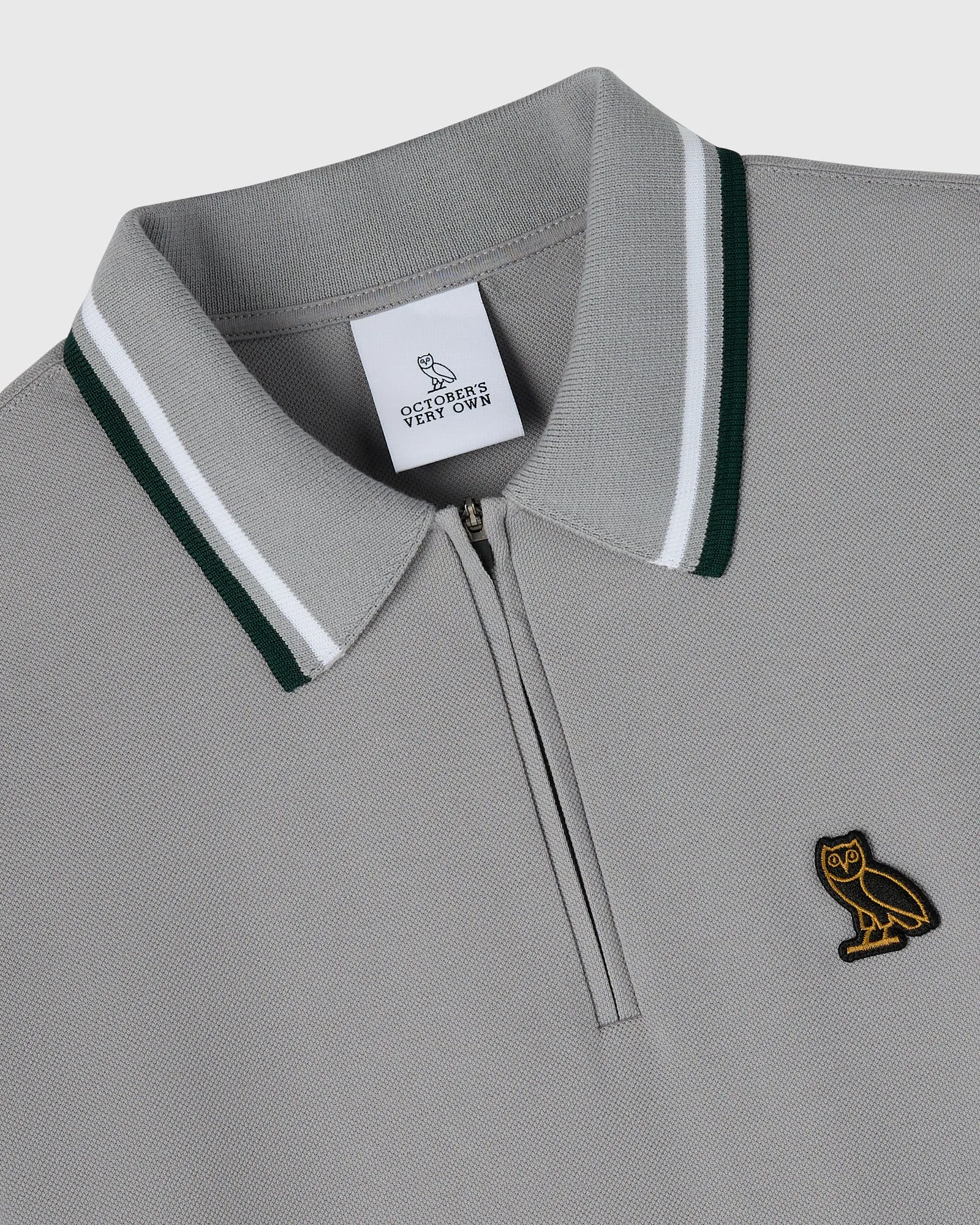 Quarter-Zip Polo - Cool Grey sold by OVO product image thumbnail 3