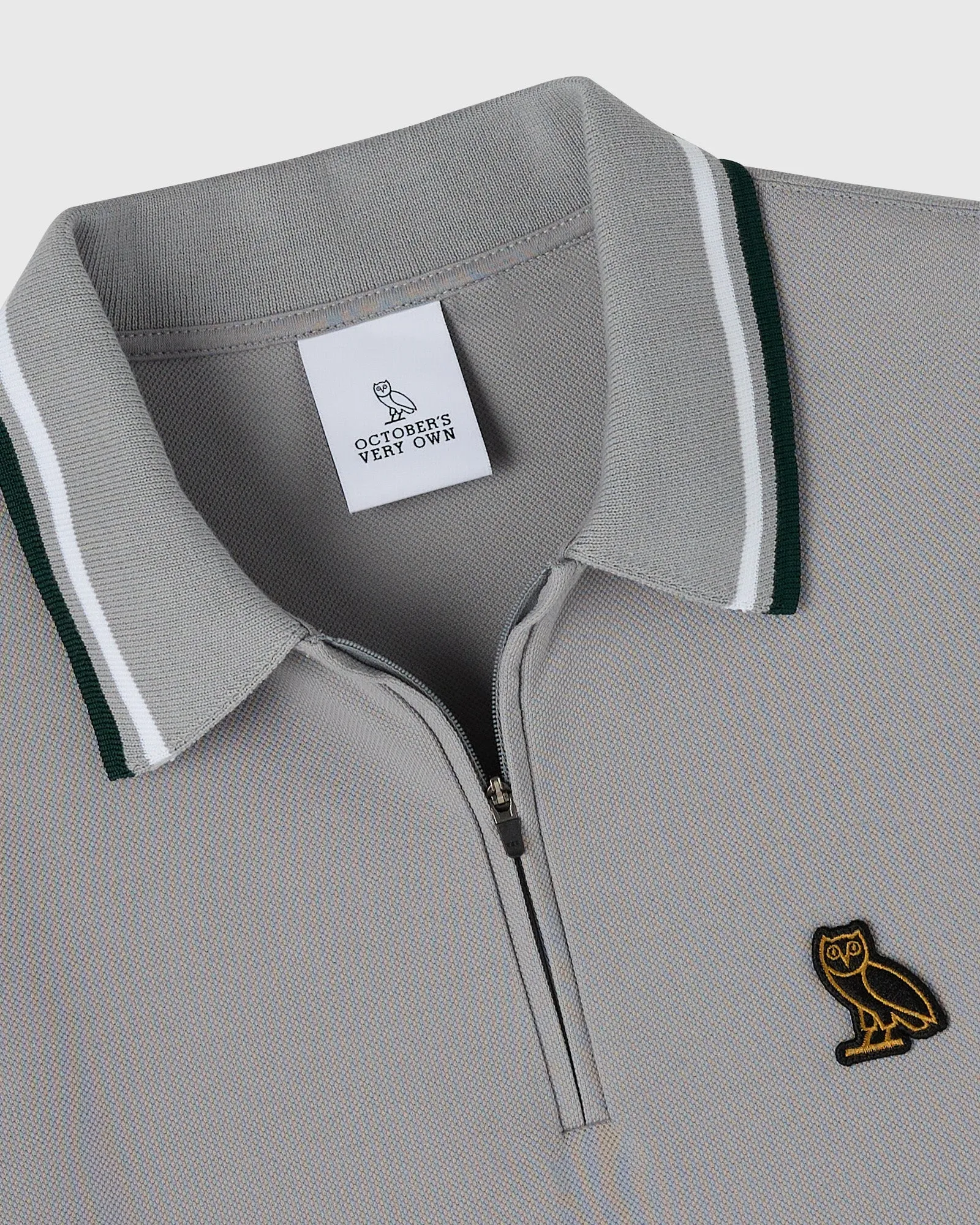 Quarter-Zip Polo - Cool Grey sold by OVO product image thumbnail 5