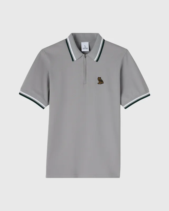Quarter-Zip Polo - Cool Grey sold by OVO