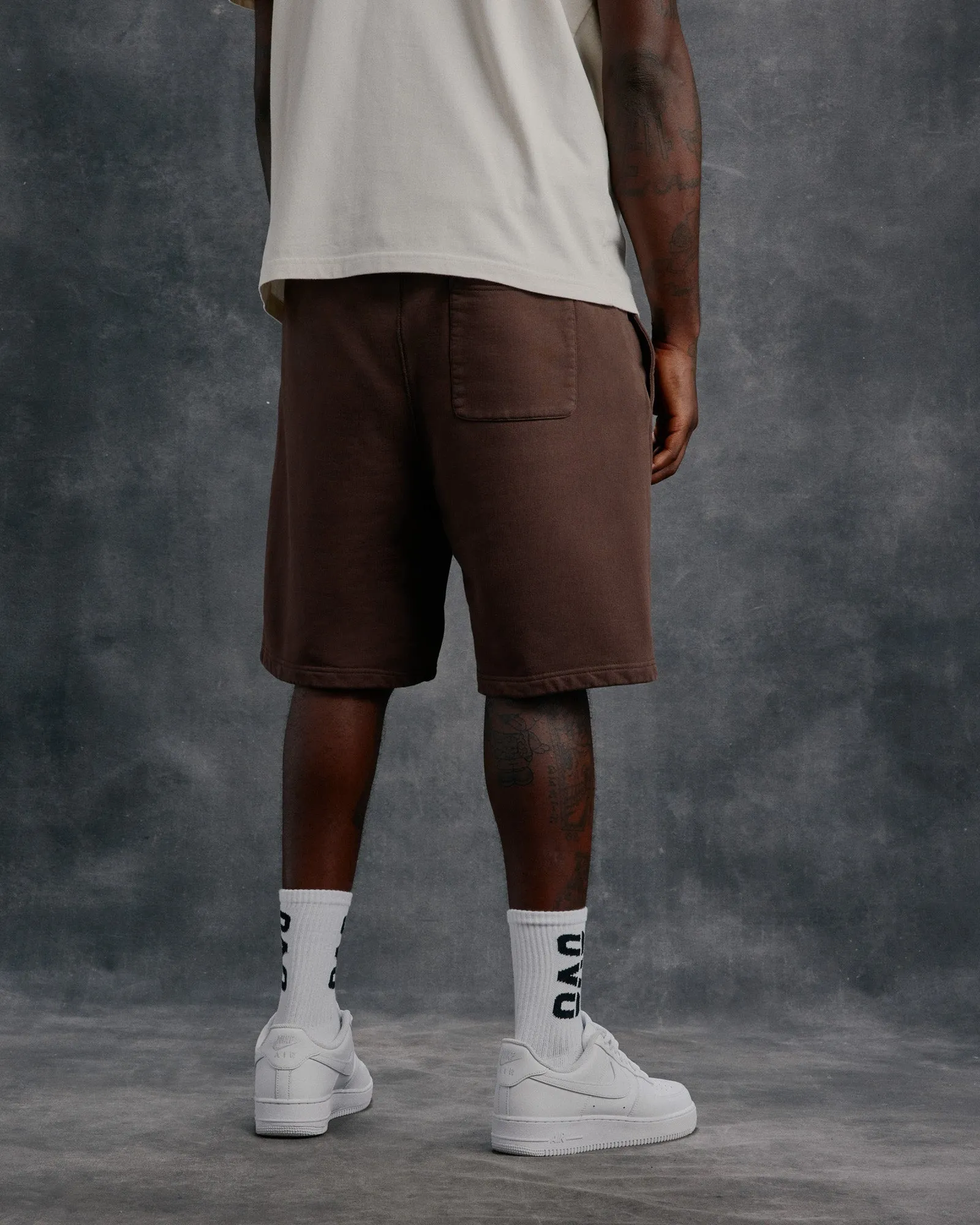 Garment Dyed Sweatshorts - Brown sold by OVO product image thumbnail 3