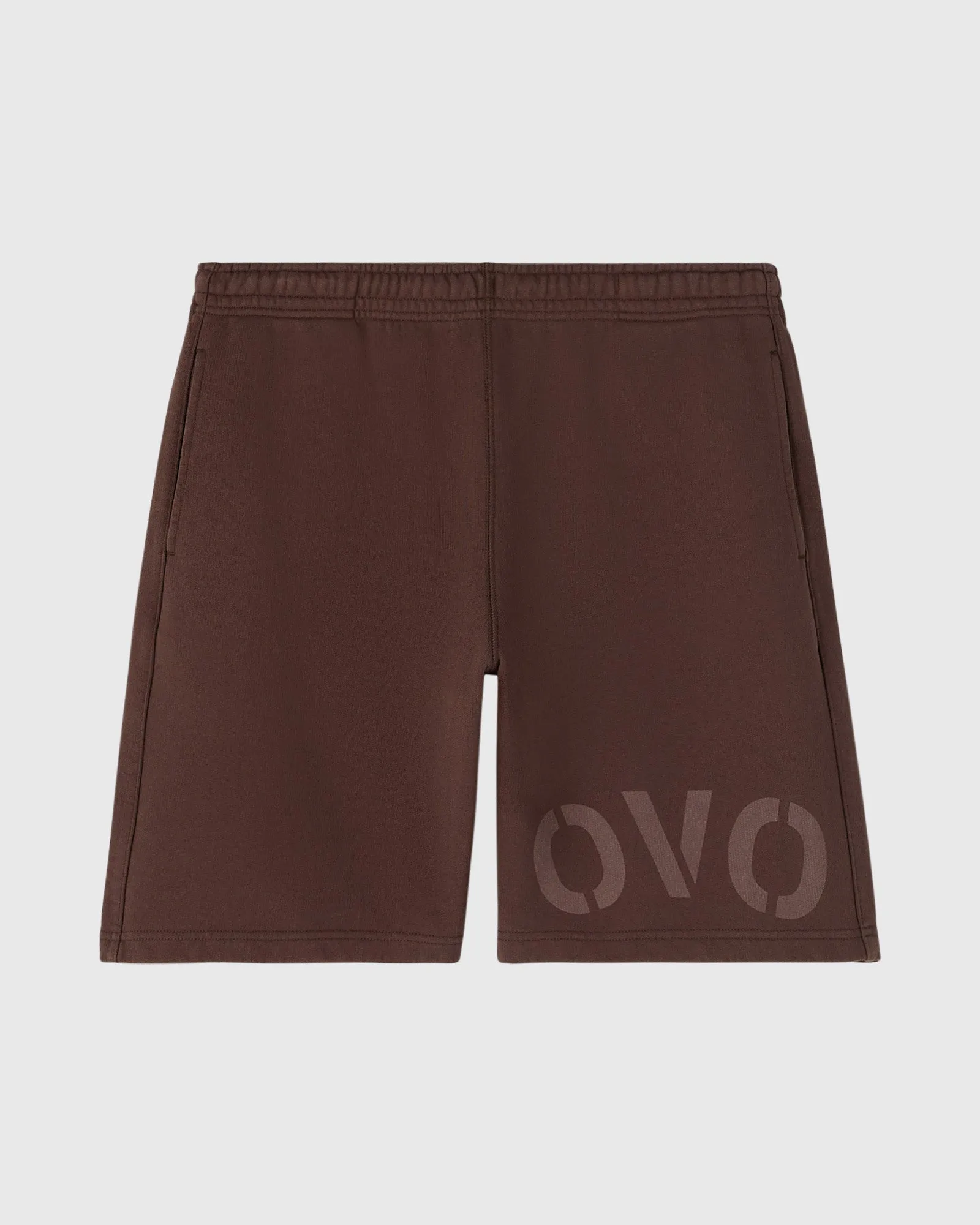Garment Dyed Sweatshorts - Brown sold by OVO