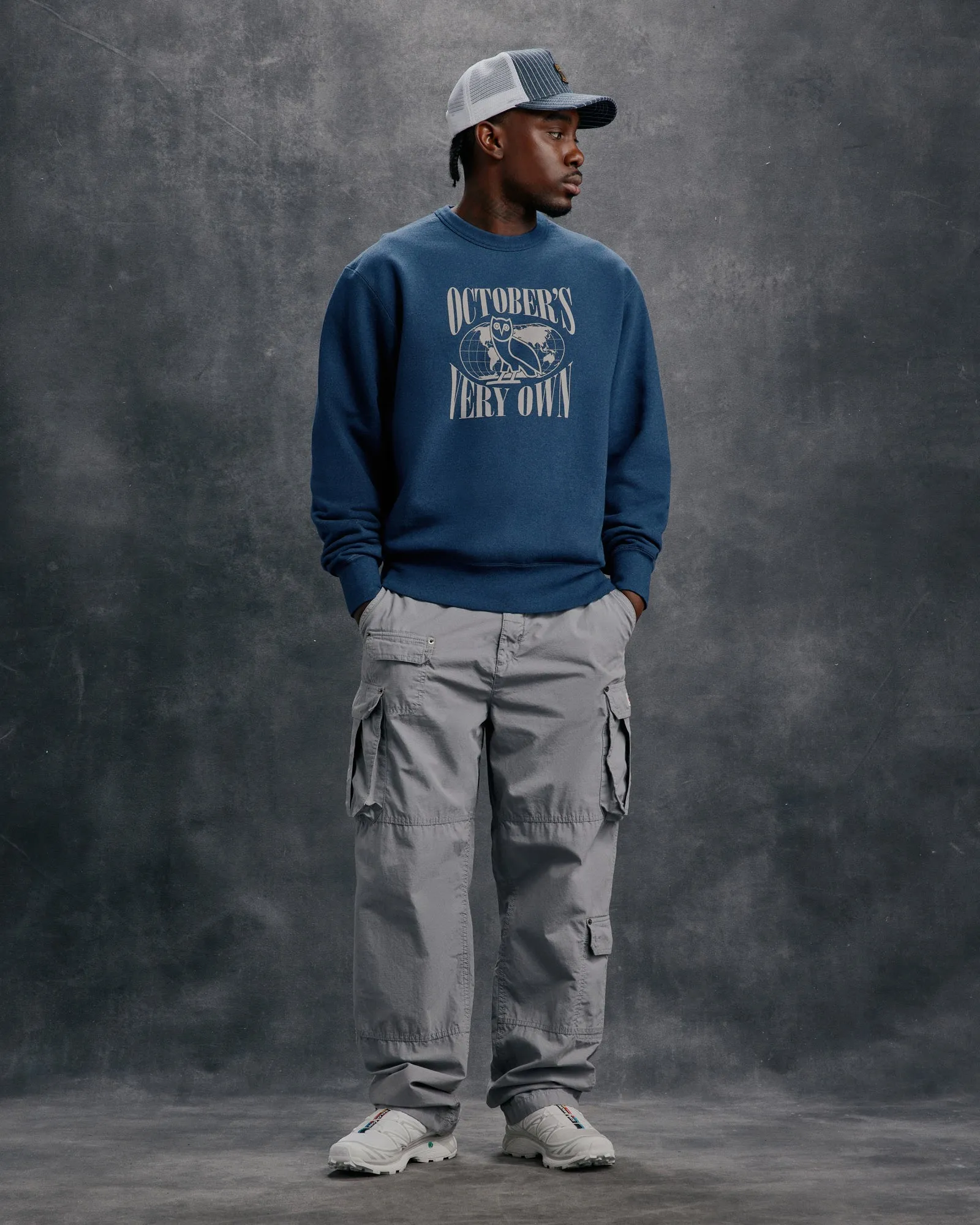 Garment Dyed Crewneck - Washed Indigo sold by OVO product image thumbnail 2