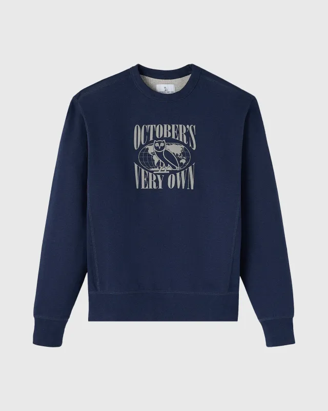 Garment Dyed Crewneck - Washed Indigo sold by OVO